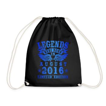 Les légendes sont nées en août 2016 Anniversaire - Sac de sport léger - noir - Devant