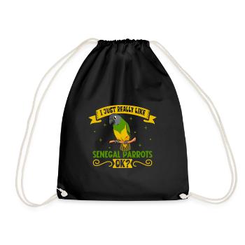 J’adore mon perroquet du Sénégal - Sac de sport léger - noir - Devant