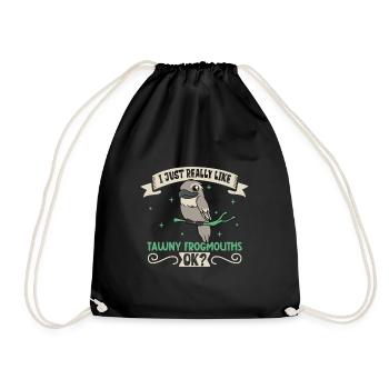 I love my Tawny Frogmouth - Drawstring Bag - black - Front