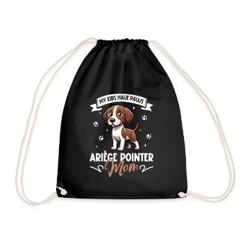 Braque de l'Ariège Mama - Drawstring Bag - black - Front