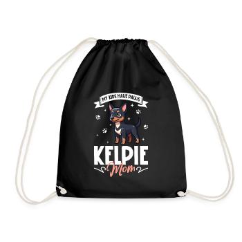 Maman Kelpie australienne - Sac de sport léger - noir - Devant