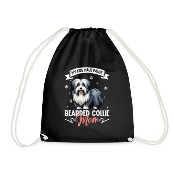 Maman Bearded Collie - Sac de sport léger - noir - Devant