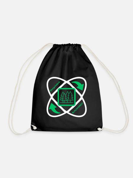 Logo Design FactoryBLACKFOREST - Drawstring Bag - black
