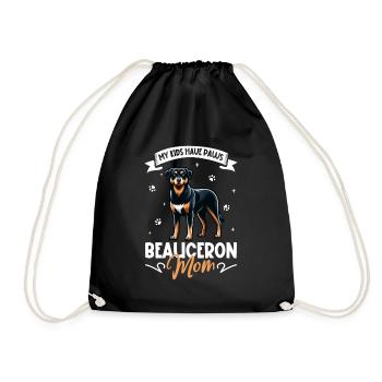 Beauceron Mama - Drawstring Bag - black - Front