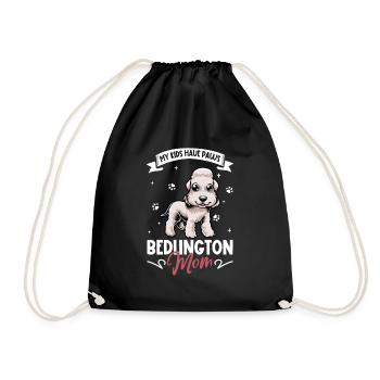 Maman Bedlington Terrier - Sac de sport léger - noir - Devant