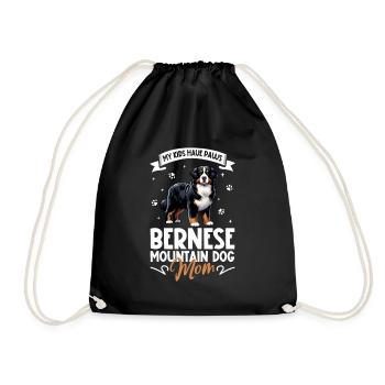 Bernese Mountain Dog Mama - Drawstring Bag - black - Front