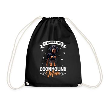 Maman Coonhound noir et beige - Sac de sport léger - noir - Devant