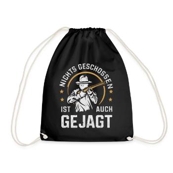 Hunter Hunting Hunting Hunting Clothing - Drawstring Bag - black - Front