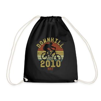 Birthday Downhill Bike Bike May 2010 - Drawstring Bag - black - Front