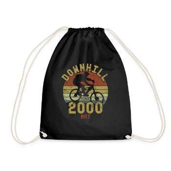 Birthday Downhill Bike Bike May 2000 - Drawstring Bag - black - Front