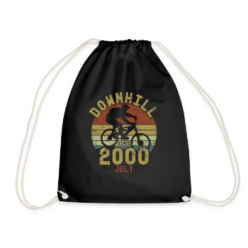 Birthday Downhill Bike Bike July 2000 - Drawstring Bag - black - Front