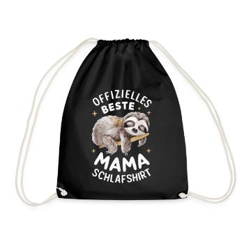 Sloth Sloths Animal Sleeping Lazy - Drawstring Bag - black - Front