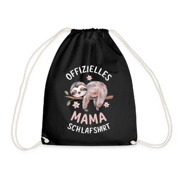 Sloth Sloths Animal Sleeping Lazy - Drawstring Bag - black - Front