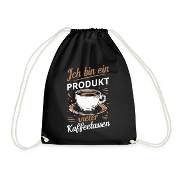 Coffee Coffee Coffee Drinkers Coffee Lovers - Drawstring Bag - black - Front