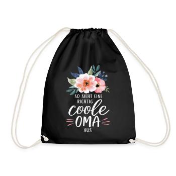 Grandma Grandma Grandparents Mother's Day Family - Drawstring Bag - black - Front