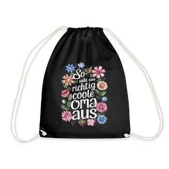 Grandma Grandma Grandparents Mother's Day Family - Drawstring Bag - black - Front
