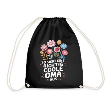 Grandma Grandma Grandparents Mother's Day Family - Drawstring Bag - black - Front