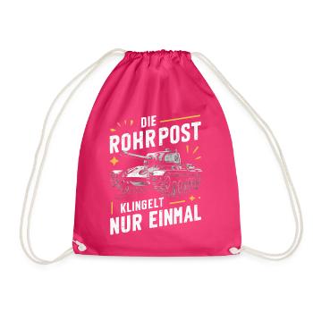 Tanks Main Battle Tanks Tank Tanks Tank Drivers - Drawstring Bag - fuchsia - Front