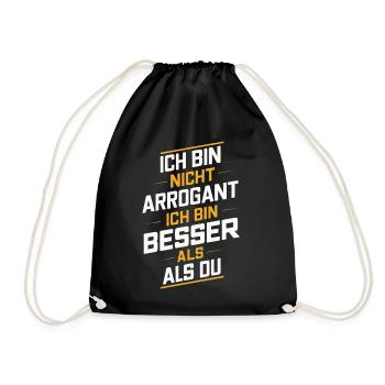 Sarcasme Ironie Drôle Paroles sarcastiques - Sac de sport léger - noir - Devant