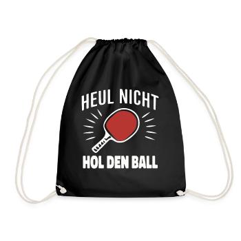 Table tennis Table tennis player - Drawstring Bag - black - Front