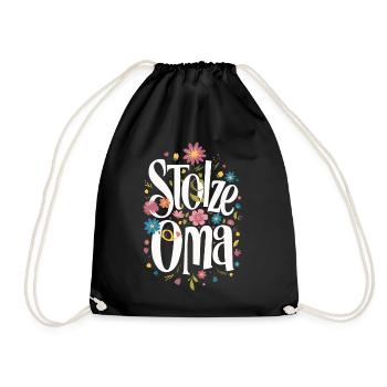 Grandma Grandma Grandparents Mother's Day Family - Drawstring Bag - black - Front