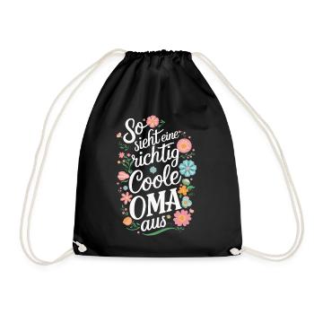Grandma Grandma Grandparents Mother's Day Family - Drawstring Bag - black - Front