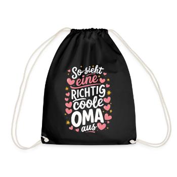 Grandma Grandma Grandparents Mother's Day Family - Drawstring Bag - black - Front