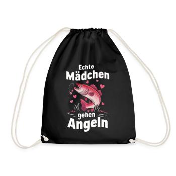 pêcheur pêcheur pêche pêche poisson - Sac de sport léger - noir - Devant