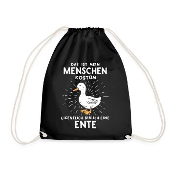 Mallard, Duck Birds, Duck, Dark Duck, Bird - Drawstring Bag - black - Front