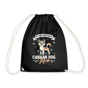 Canaan Dog Mom - Drawstring Bag - black - Front