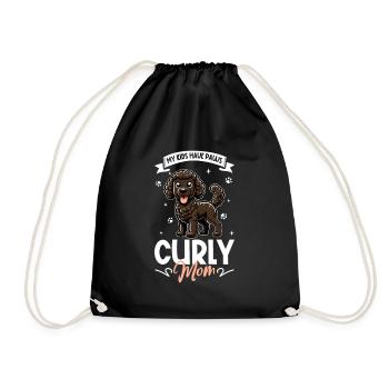 Curly-coated Retriever Mama - Turnbeutel - Schwarz - Vorne