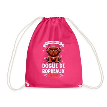 Bordeauxdogge Mama - Turnbeutel - Fuchsia - Vorne