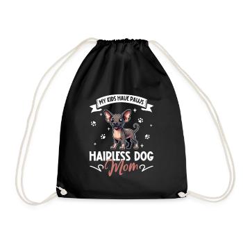 Maman chien sans poils - Sac de sport léger - noir - Devant