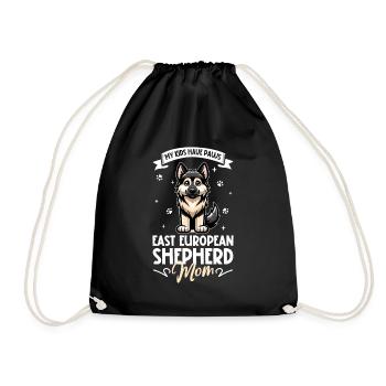 Eastern European Shepherd Mama - Drawstring Bag - black - Front