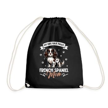 Epagneul Français Mama - Drawstring Bag - black - Front