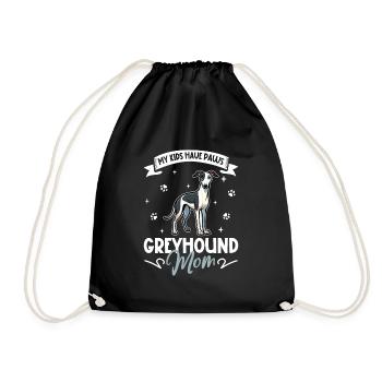 Greyhound Mama - Turnbeutel - Schwarz - Vorne