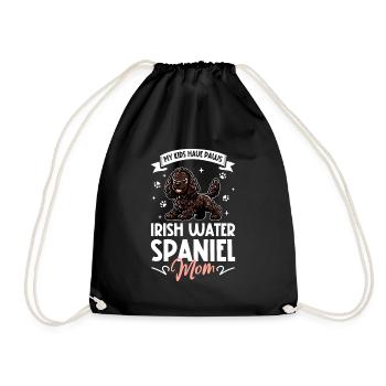 Irish Water Spaniel Mama - Turnbeutel - Schwarz - Vorne