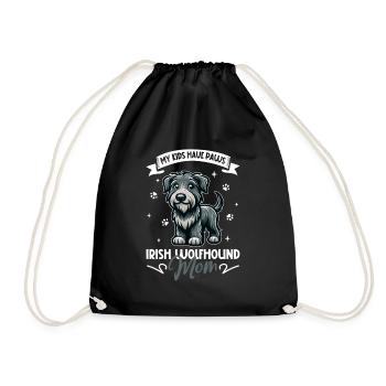 Maman Irish Wolfhound - Sac de sport léger - noir - Devant