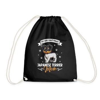 Maman Terrier Japonais - Sac de sport léger - noir - Devant