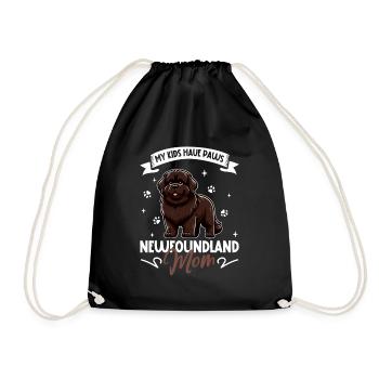 Une maman terre-neuvienne - Sac de sport léger - noir - Devant