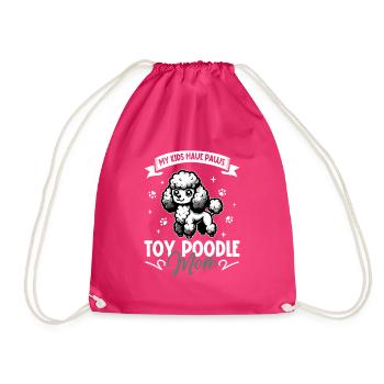 Toy-Pudel Mama - Turnbeutel - Fuchsia - Vorne