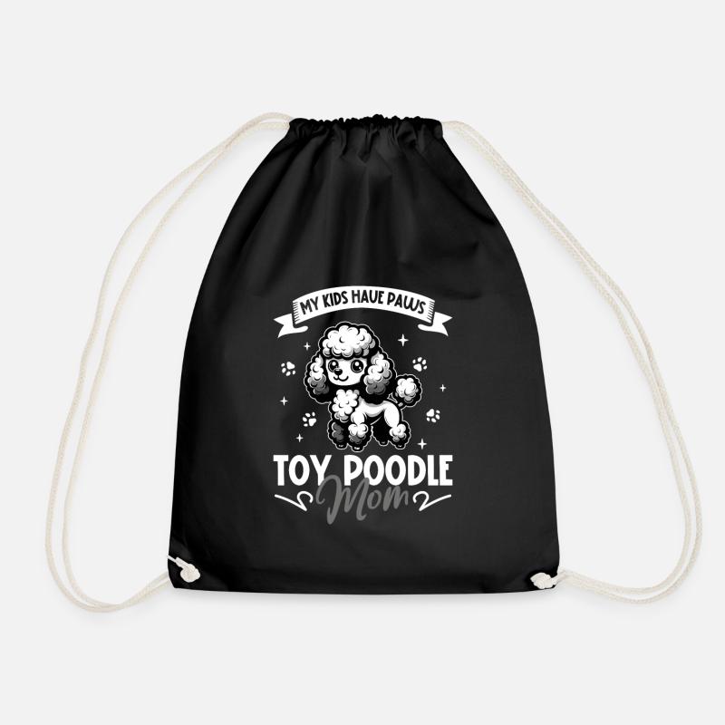 Toy-Pudel Mama - Turnbeutel - Schwarz