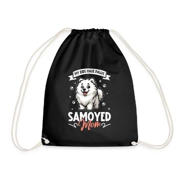 Samojede Mama - Turnbeutel - Schwarz - Vorne