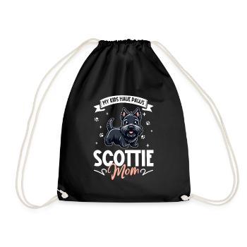 Scottish Terrier Mama - Turnbeutel - Schwarz - Vorne