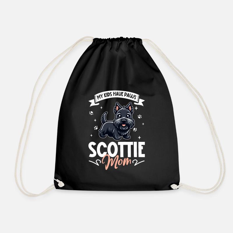 Scottish Terrier Mama - Turnbeutel - Schwarz