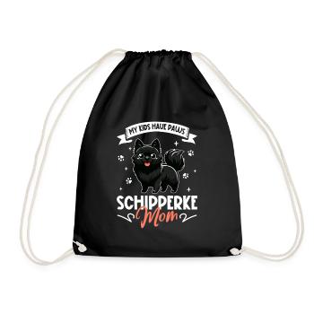 Schipperke Mama - Turnbeutel - Schwarz - Vorne