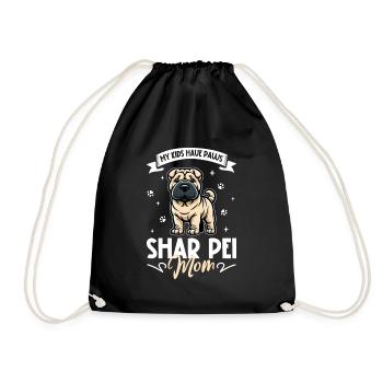 Shar-Pei Mama - Sac de sport léger - noir - Devant