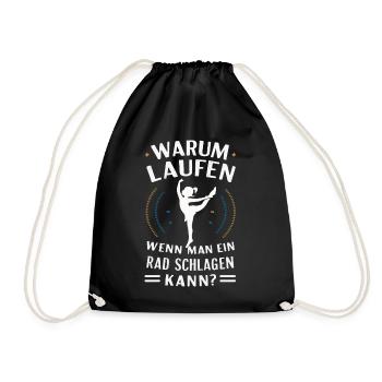 Gymnast Acrobatics Gymnastics Gymnastics - Drawstring Bag - black - Front