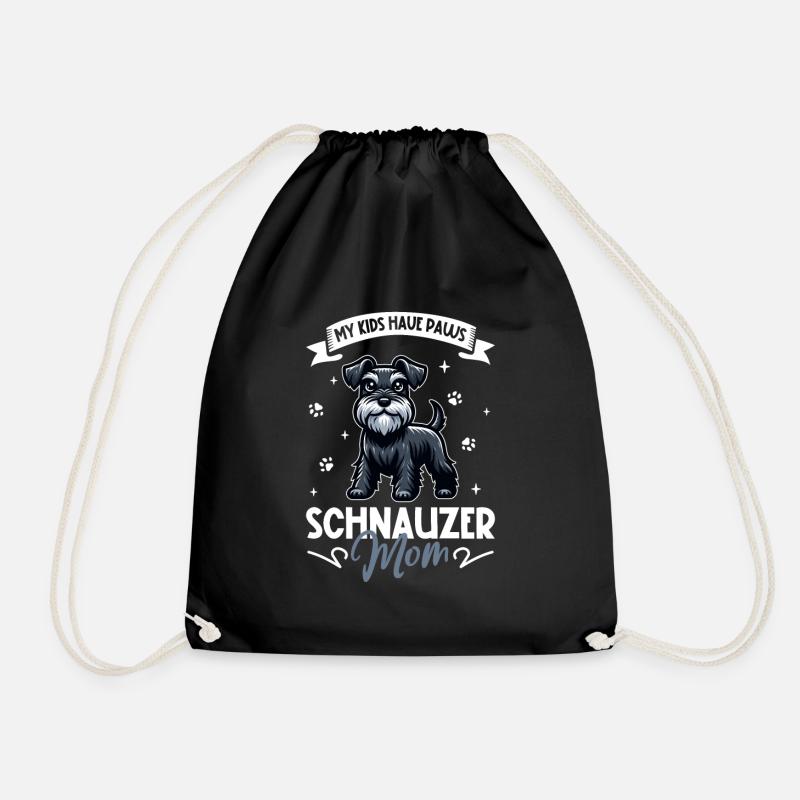 Schnauzer Mama - Turnbeutel - Schwarz