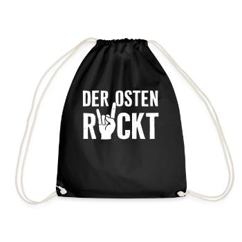East Germany East East East GDR Home Eastern Bloc - Drawstring Bag - black - Front